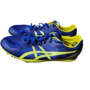 Asics Heat Chaser Mens Track Shoes w/ Spikes Blue Yellow